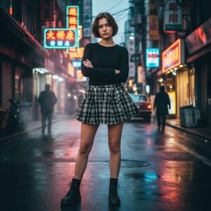 Free People Serena Plaid Micro Skort